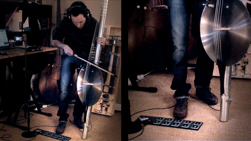 Diego Stocco sound designer Composer experimental western video performance videogame score soundtrack ableton live SoftStep Fence Bass Custom Built Instrument improv improvisation