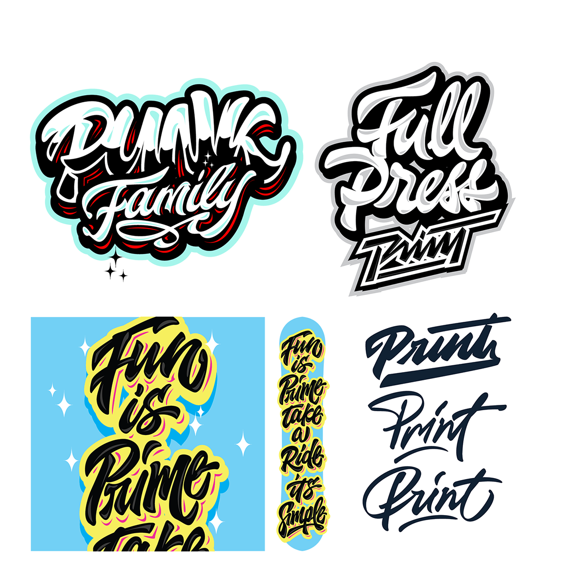 lettering sketch Style type design art colors hand summer Surf letters logo Logotype kirillrichert  