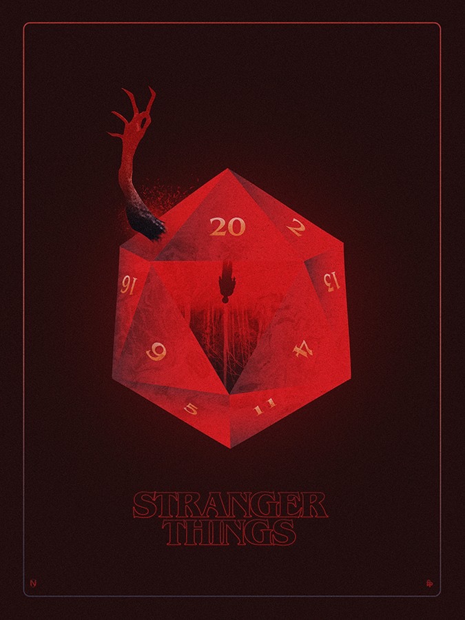 ILLUSTRATION  posters Stranger Things Netflix Poster Posse 80s Retro sci-fi horror science fiction