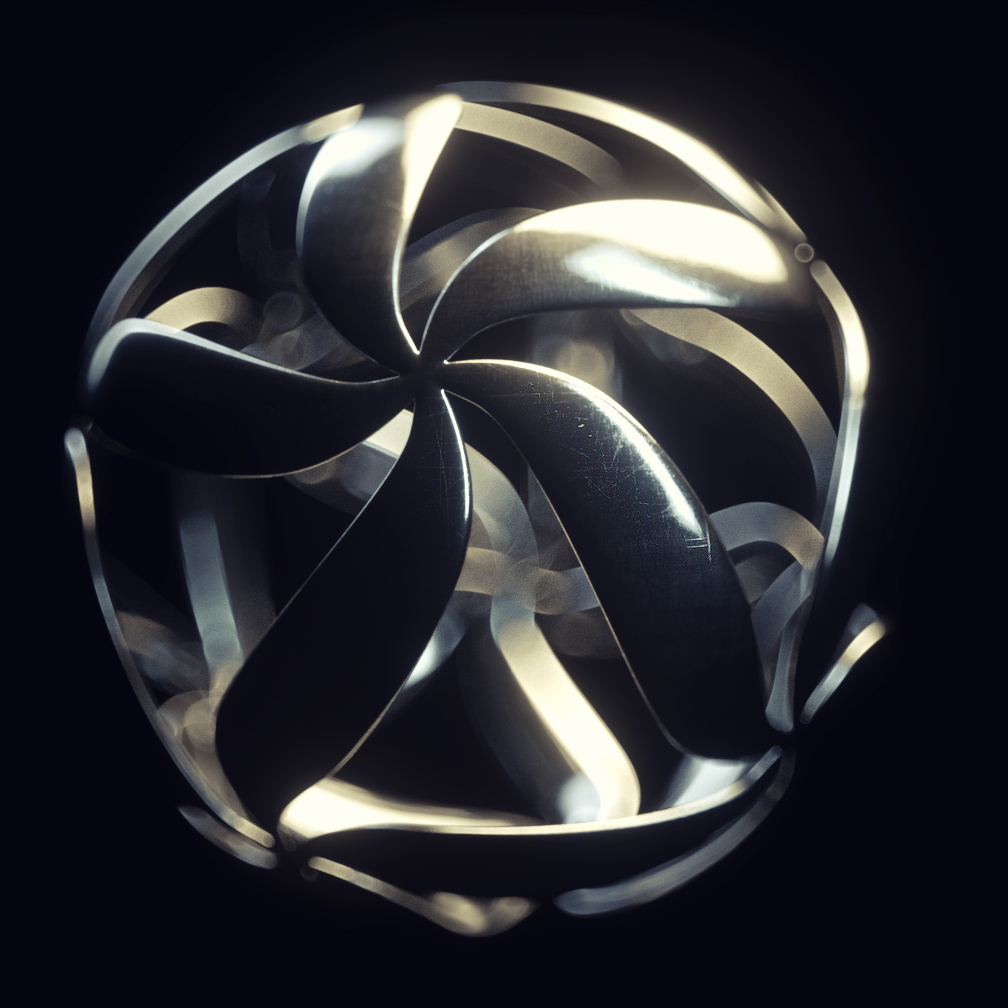 3D abstract geometry art shapes Forms curves