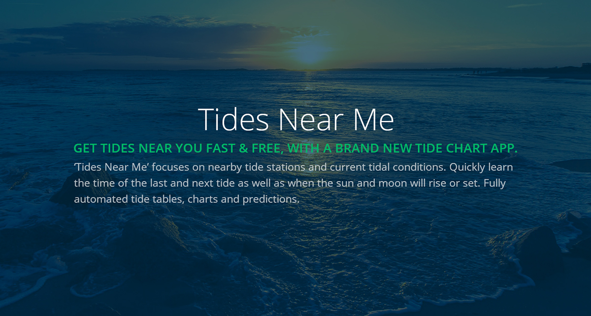Tides Near Me | iOS & Android App on Student Show