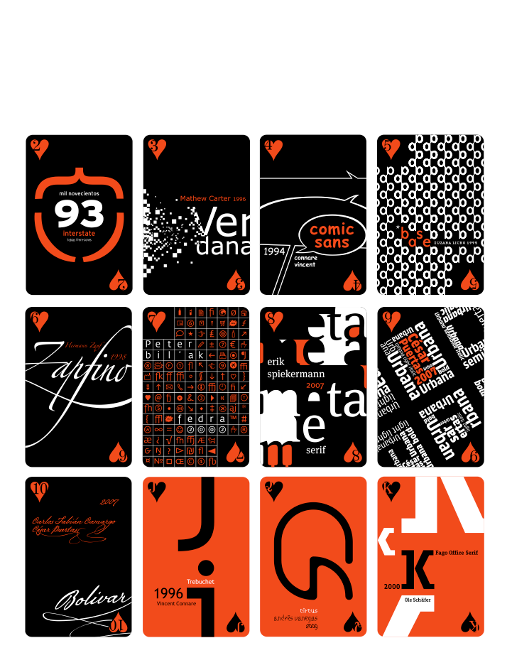 Poker typography   editorial