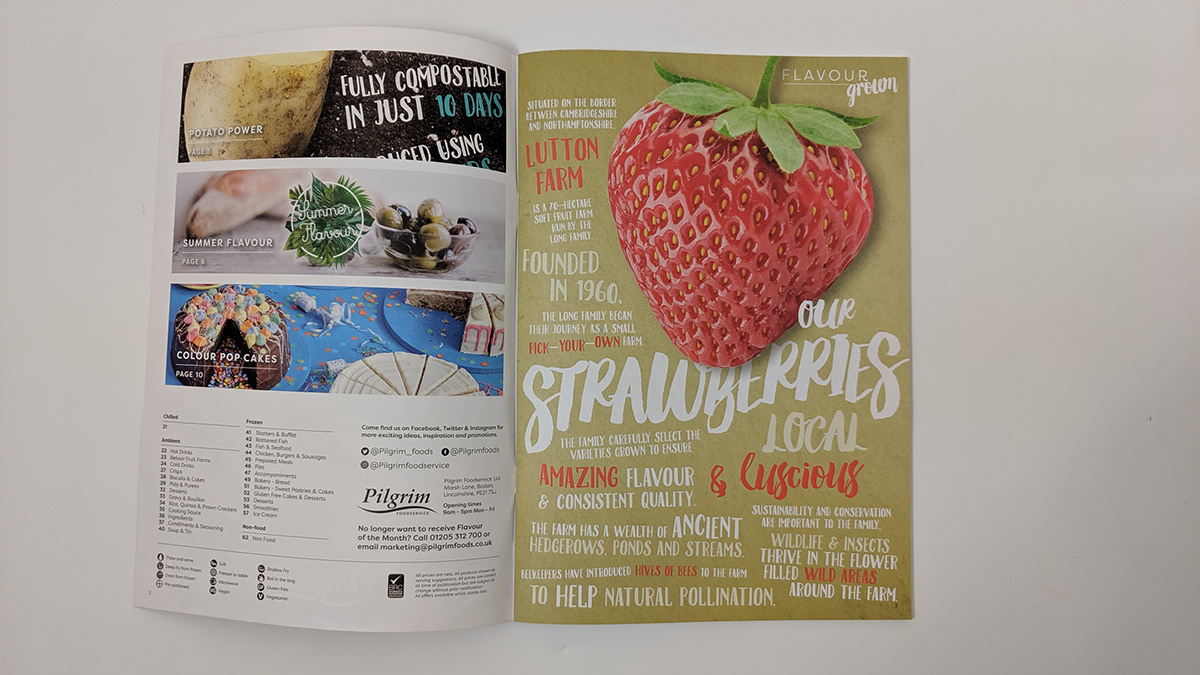 magazine layout Magazine design Food Magazine food design graphic design magazine product guide typography   Page Layouts creative layout print design 