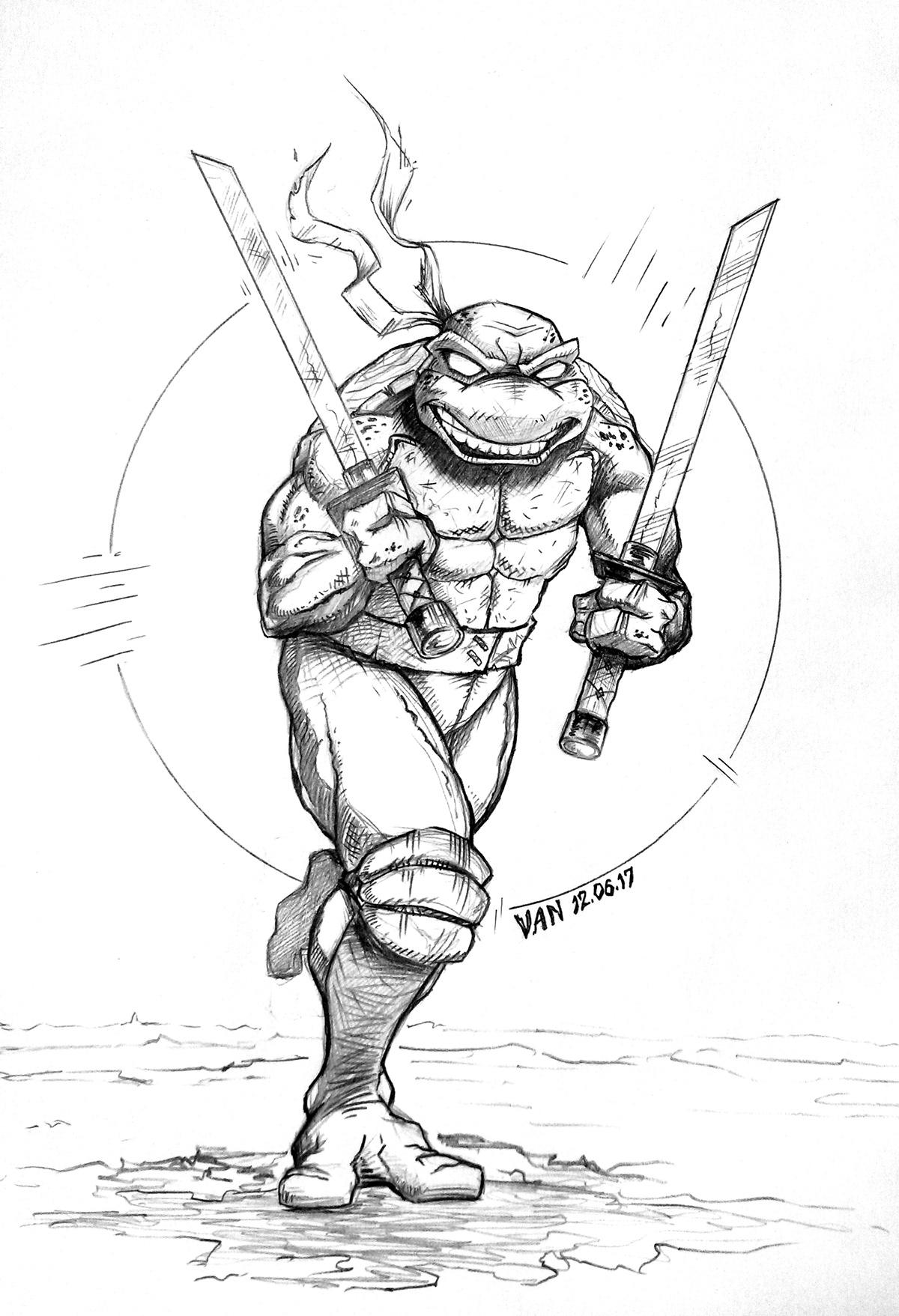 sketch Drawing  TMNT teenage mutant ninja Leonardo Donatello raphael Michelangelo