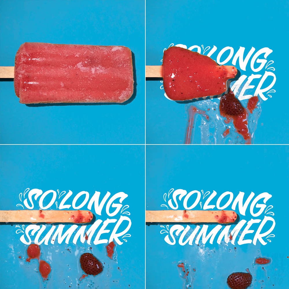 lettering HAND LETTERING letterform design summer video Content Creator popsicle Labor Day