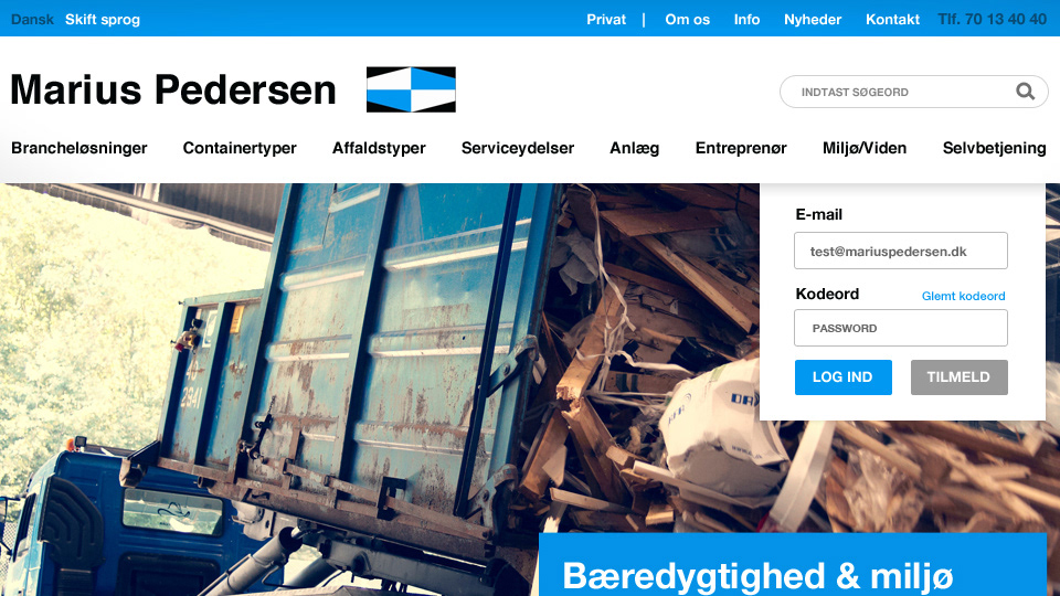 Marius  Pedersen Webdesign app  morten lybech corporate