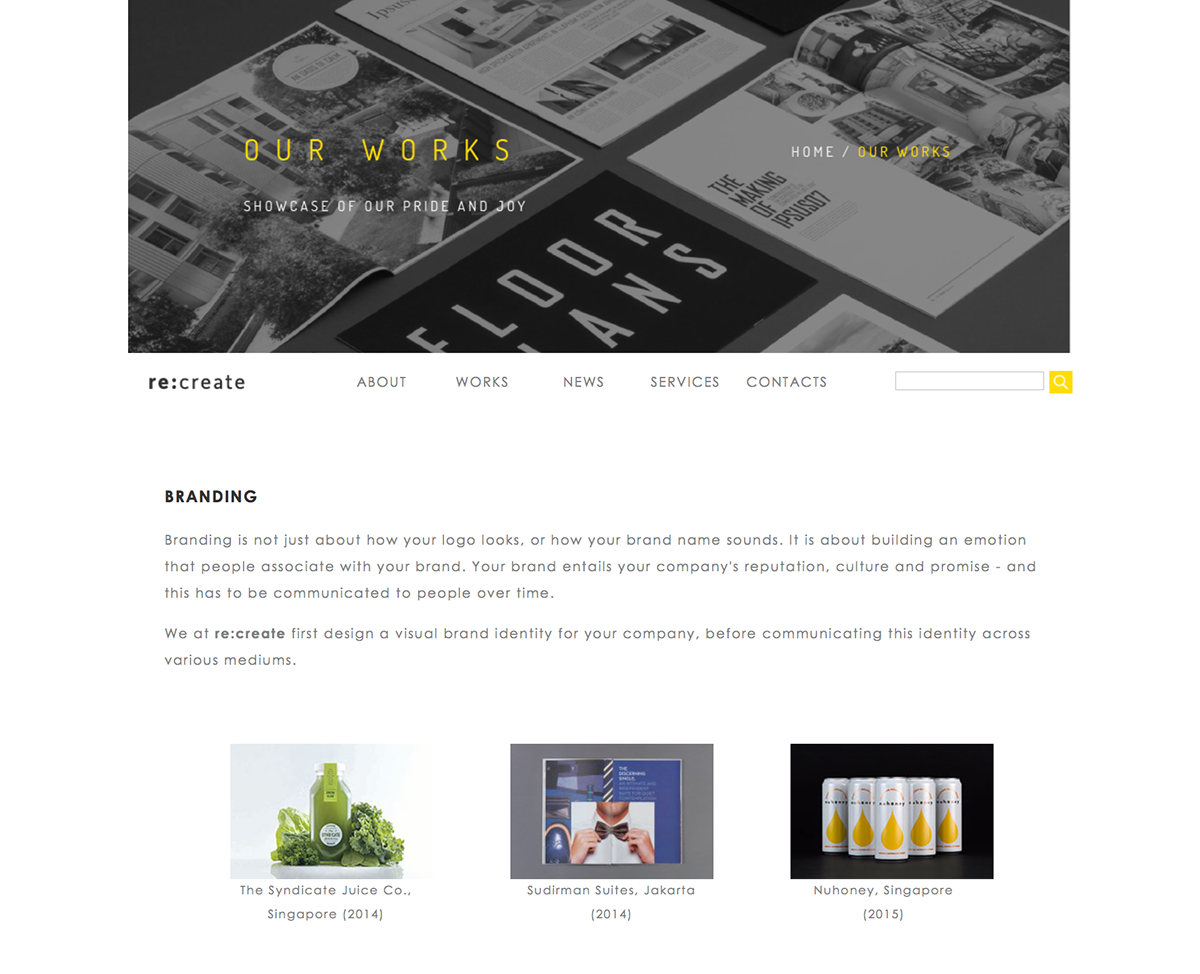 minimal clean Web art design cool site yellow Layout simple grid graphic interactive HTML css
