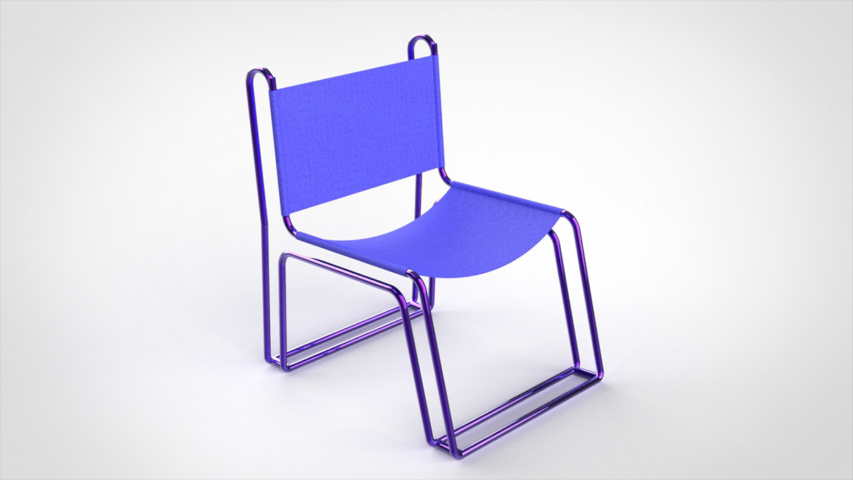 chair furniture design product design  3D Render