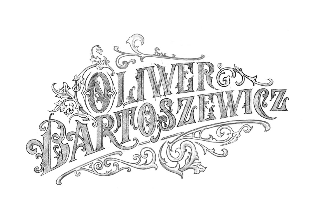 custom font graphic design  Handlettering logo ornaments tattoo typography   Victorian vintage