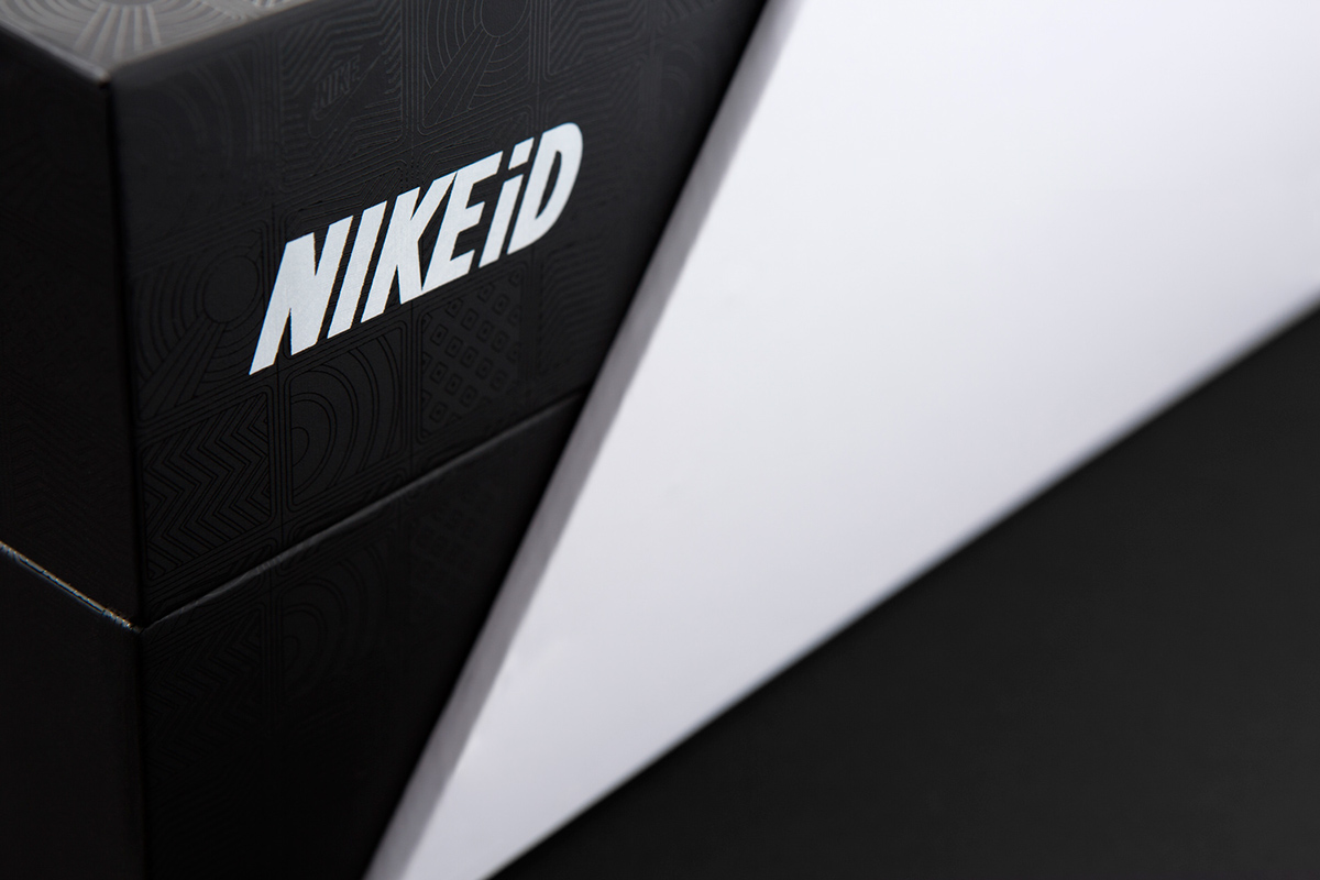 Nike nikeid foil sleeve acrylic Custom shoes personalised