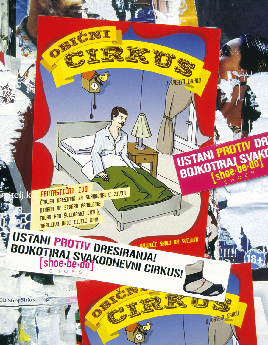 Urban poster Circus handmade freak everyday shoebedo shoes