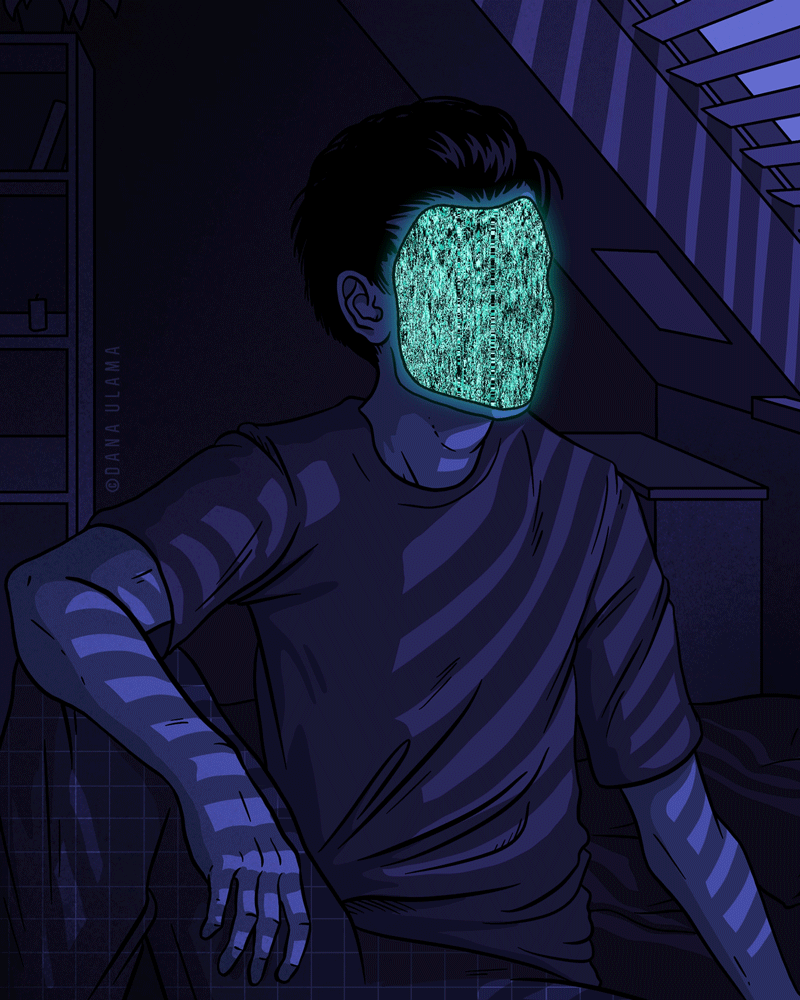 animation  artwork Cyberpunk Drawing  glitchart lofi mentalhealth Procreate vaporwave