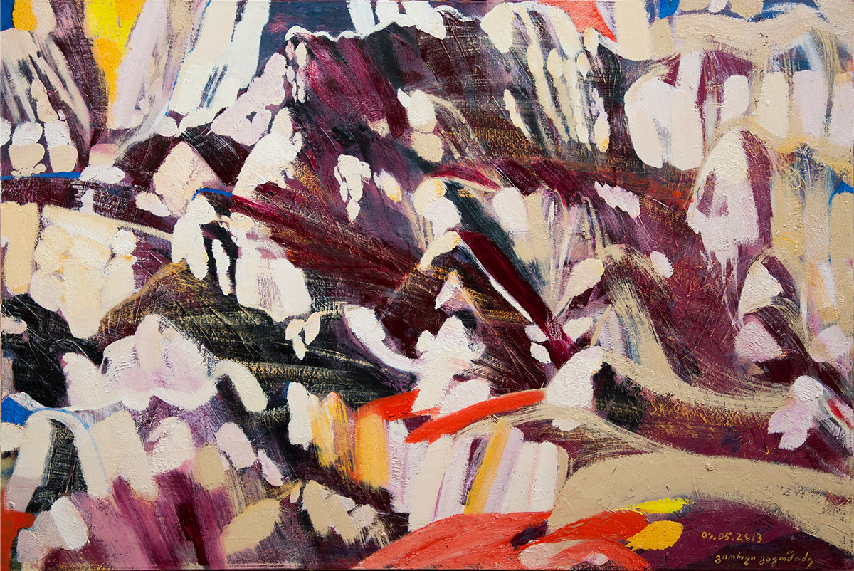 oil on canvas 2012-2013 Landscape mountains abstract
