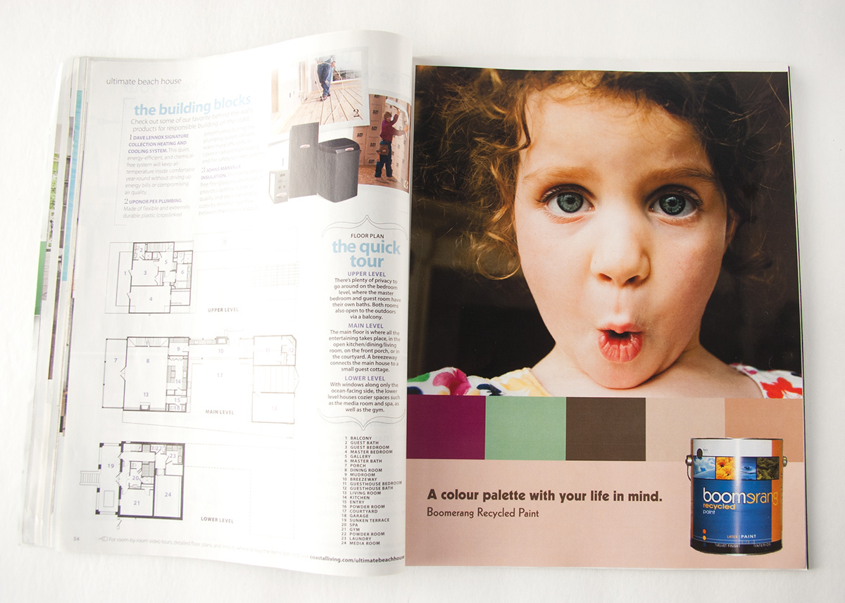 advertisement paint brand magazine Layout  glossary Booklet Program marketing   concept