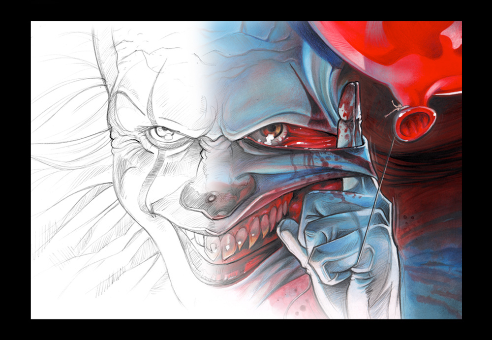 Halloween Illustration: Well That's Pennywise!