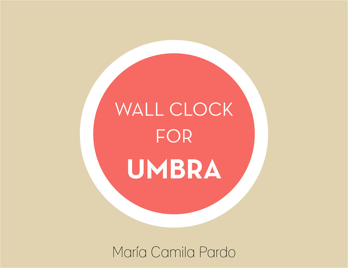 wall clock umbra design concept wooden clock time product design