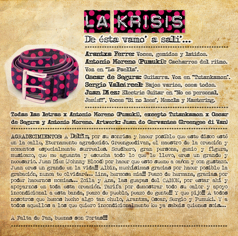 La Krisis diseño de cd cd