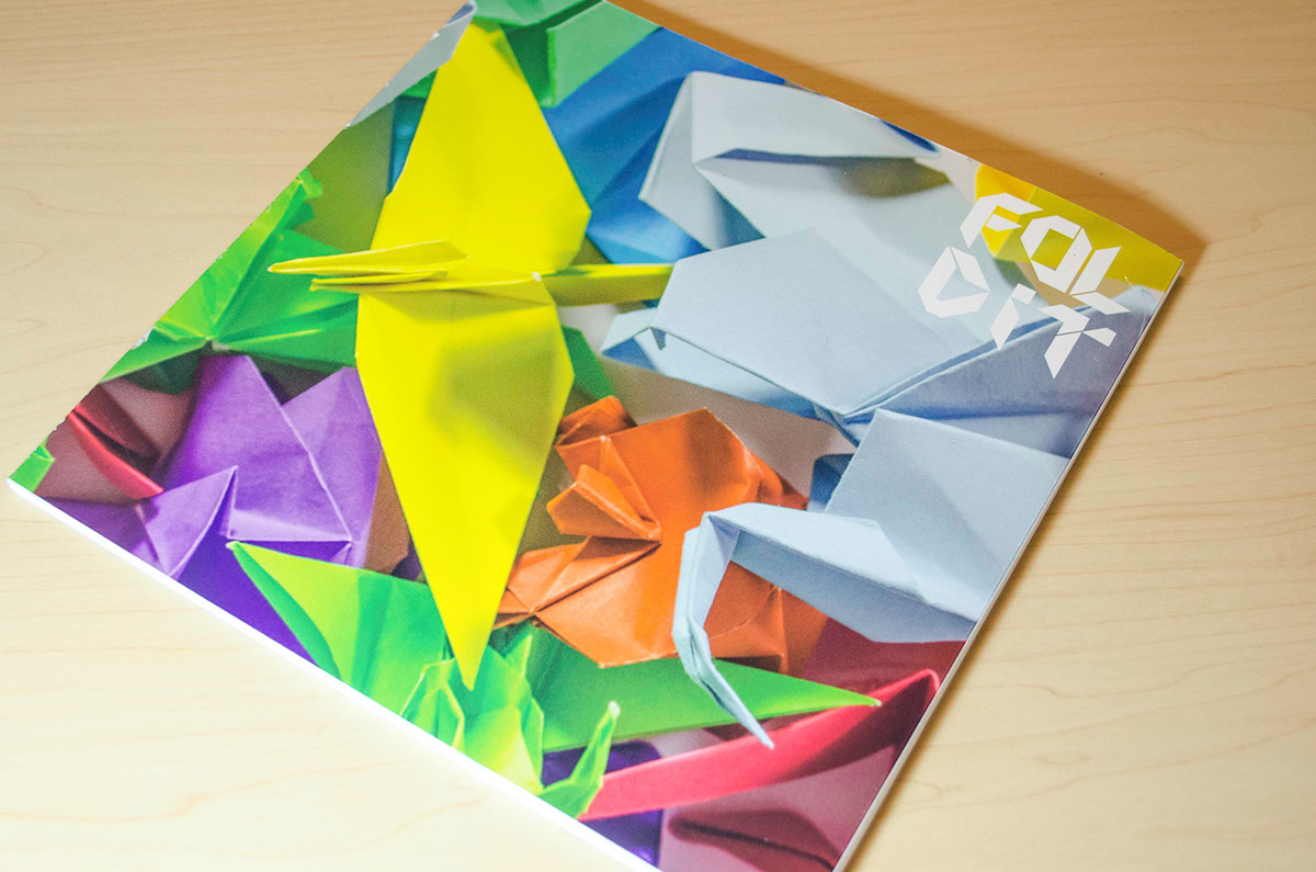 origami  magezine book design