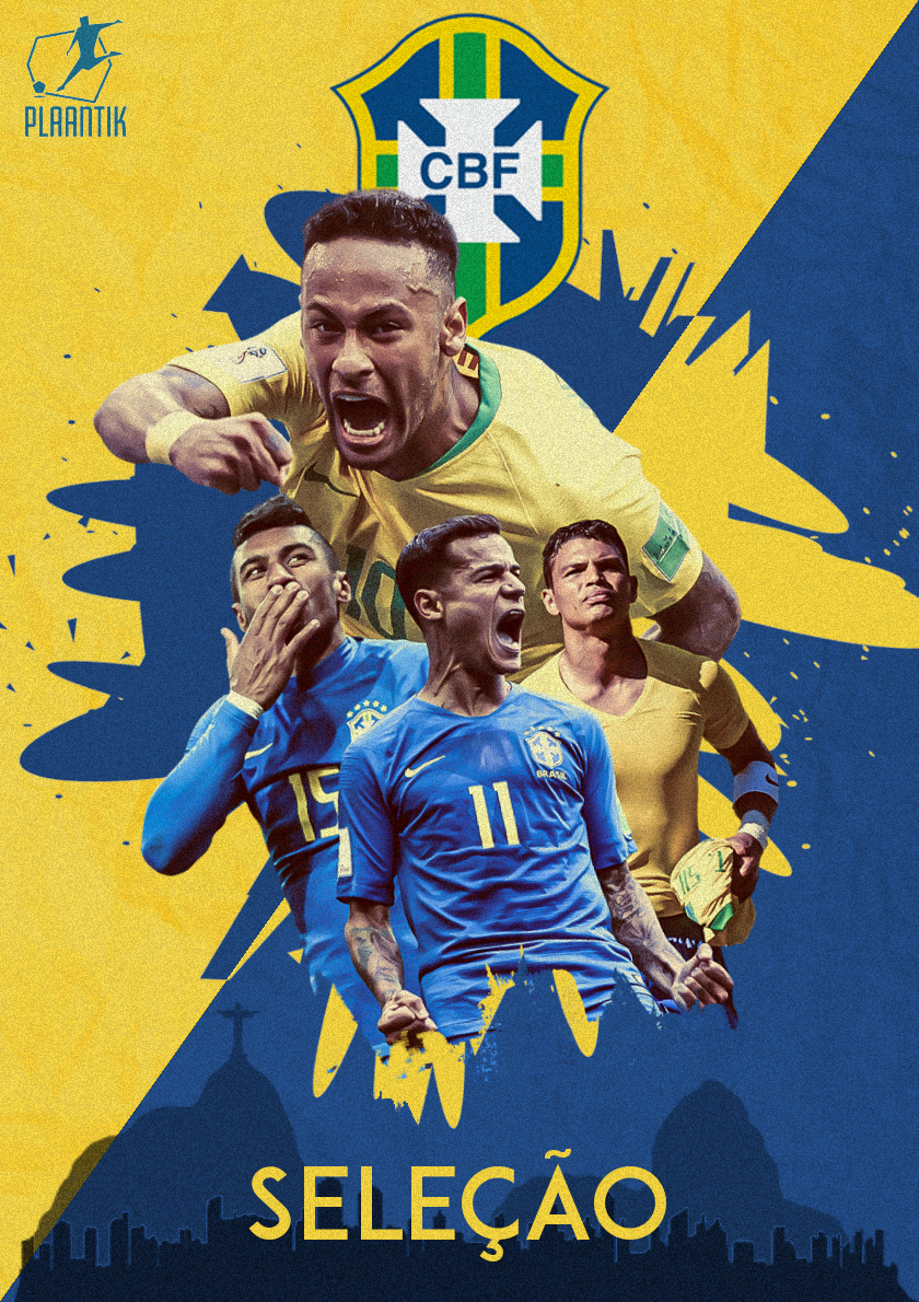 poster world cup FIFA football france Brazil soccer