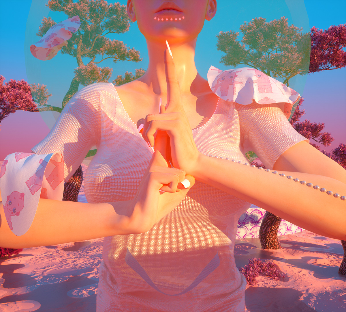 contra game pink c4d freestyle universe girl