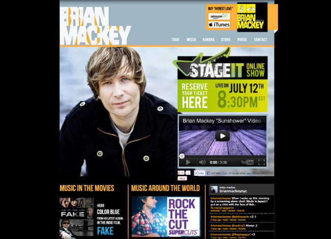 posters press kit Brian Mackey singer songwriter Web print