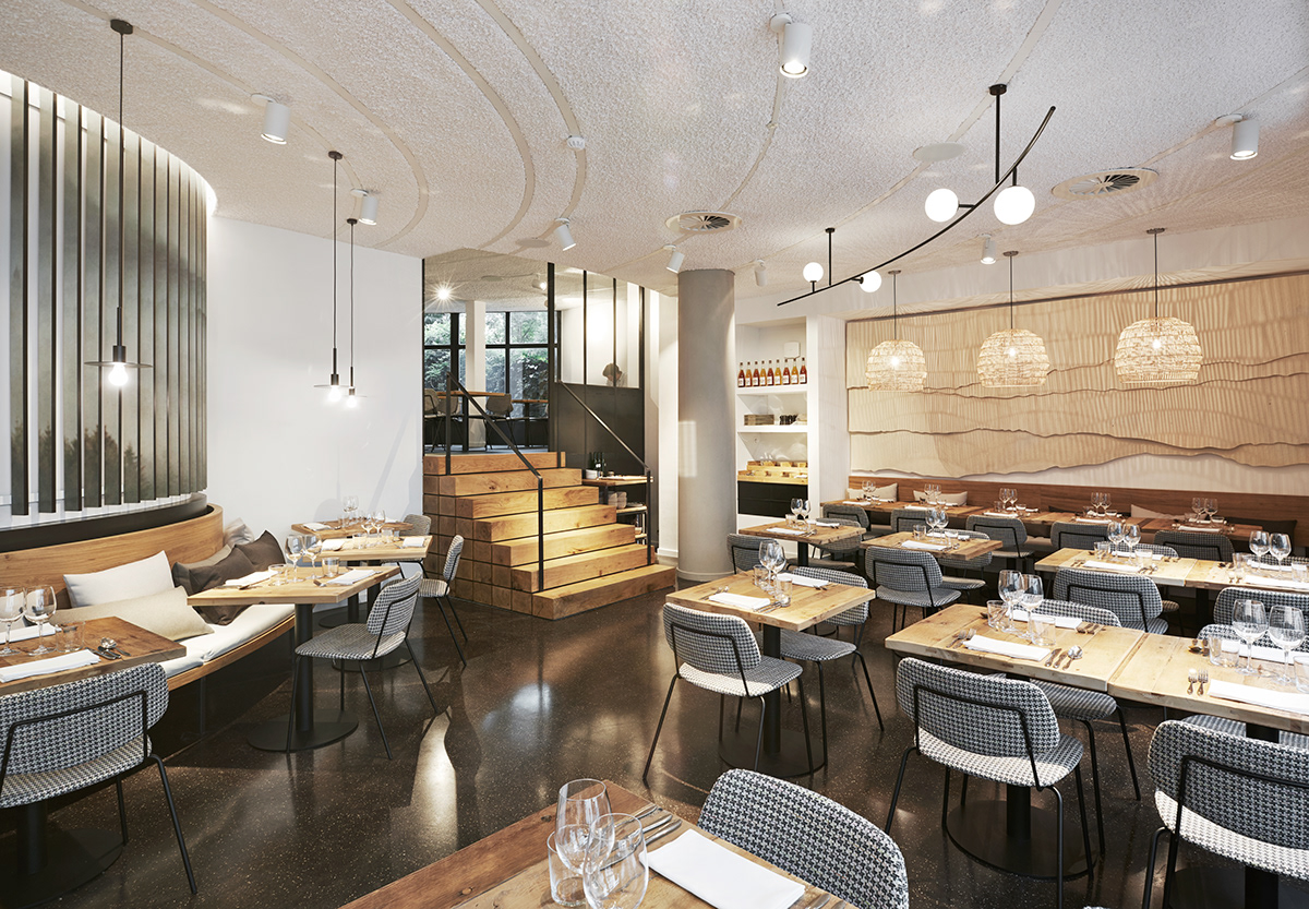 restaurant Interior interior design  brussels Food  earth creneau international design