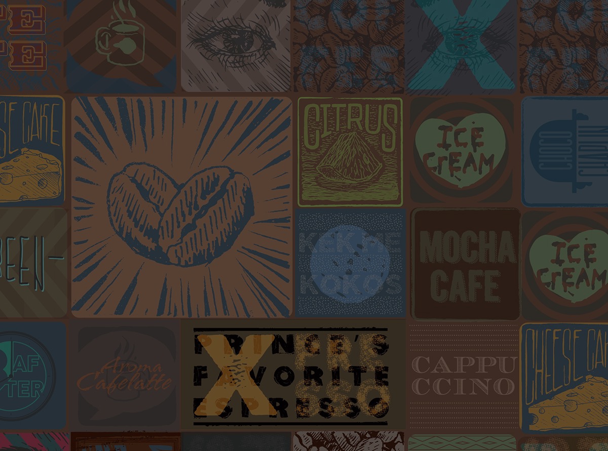 hand drawn typography typography   Coffee coffee shop prince coffee shop kosovo ILLUSTRATION 