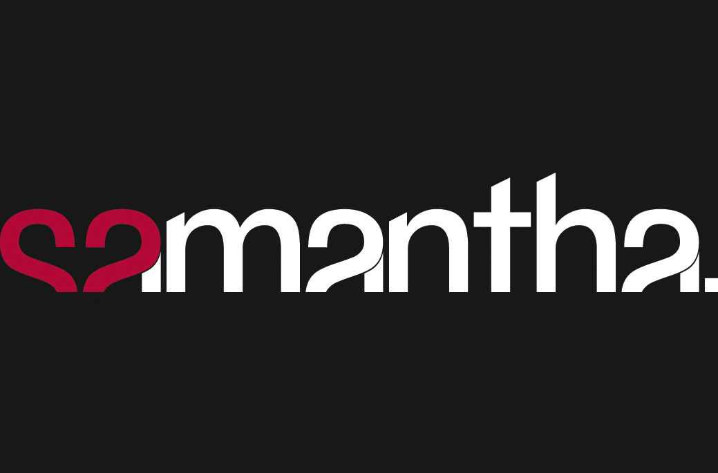 Samantha brands pattern contemporary modern typographic