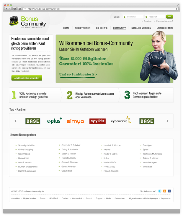 community creartix Marcel Renschin Webdesign agency Bonus german