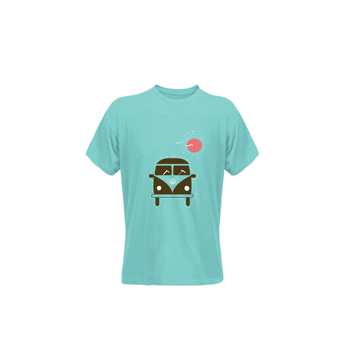 T Shirt car colorfull bus woswos