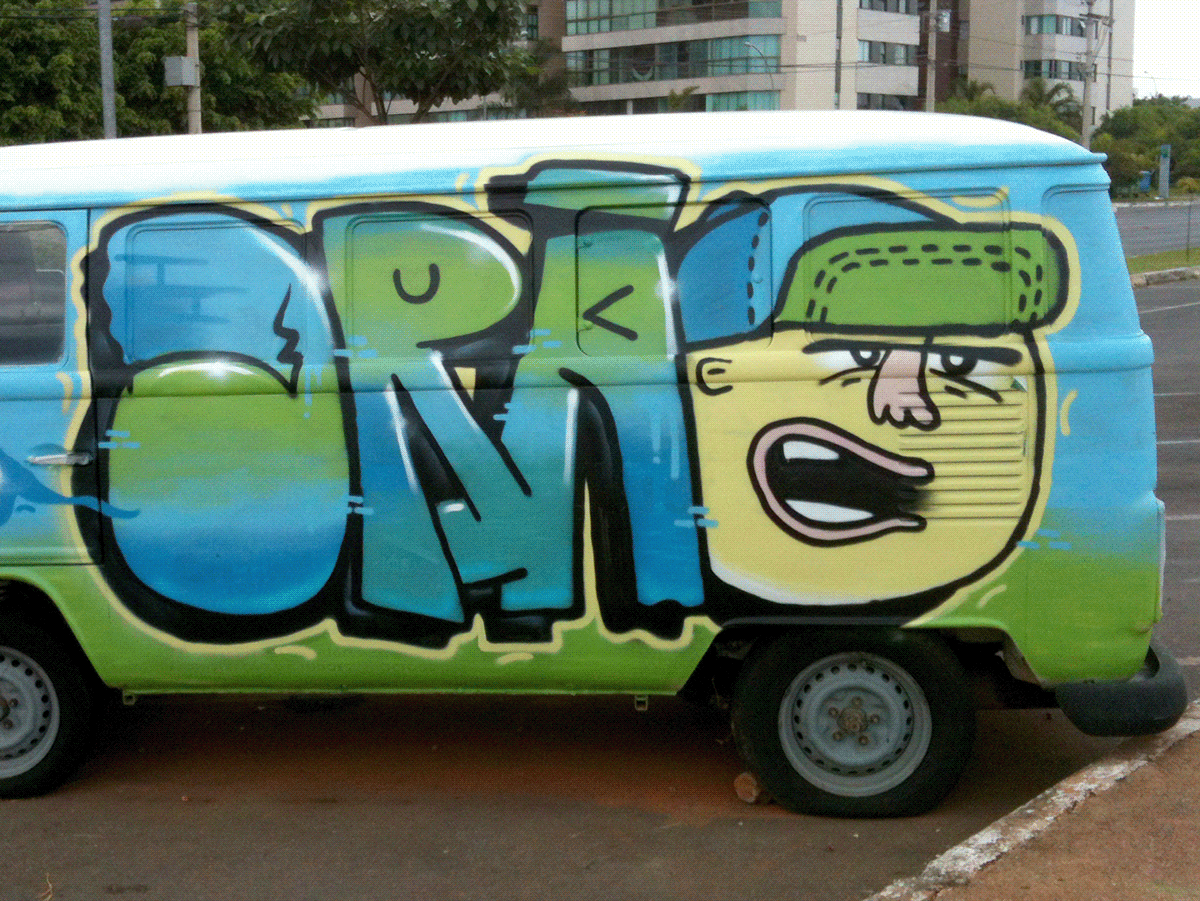drao veículo bomb Brasil brasilia bsb carro df Graffiti kombi
