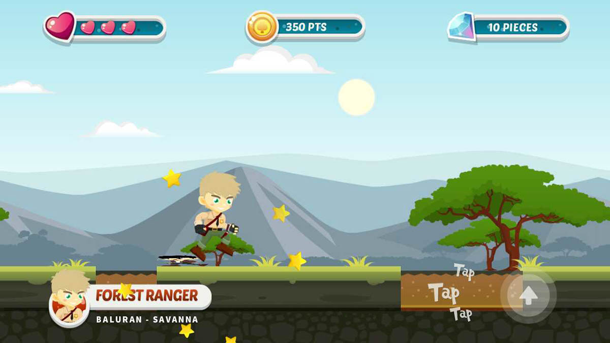BALURAN android game Sidescrolling 2D air Flash Character casual