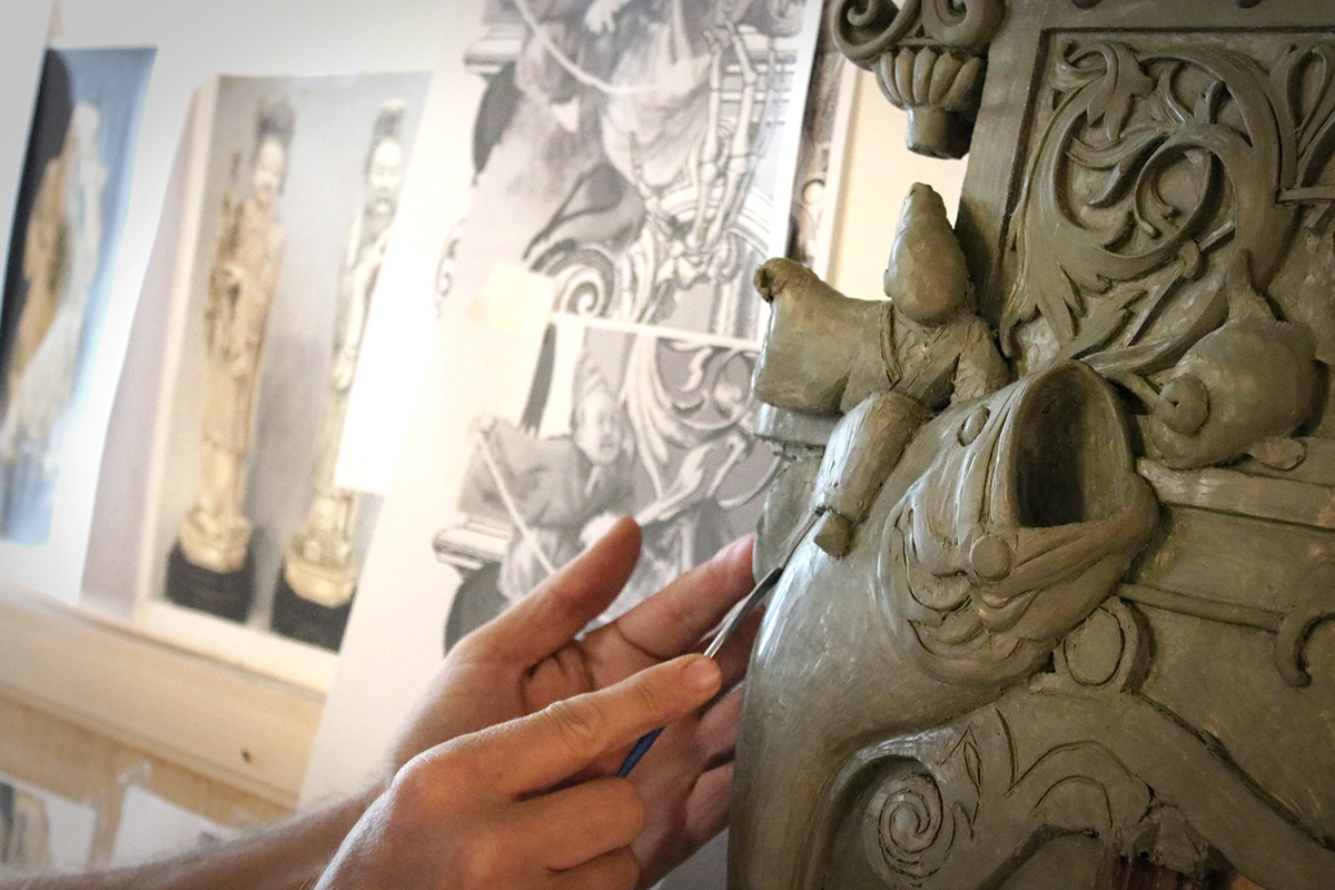 clay frame Joe Fenton making of film ornate design  process video sculpture