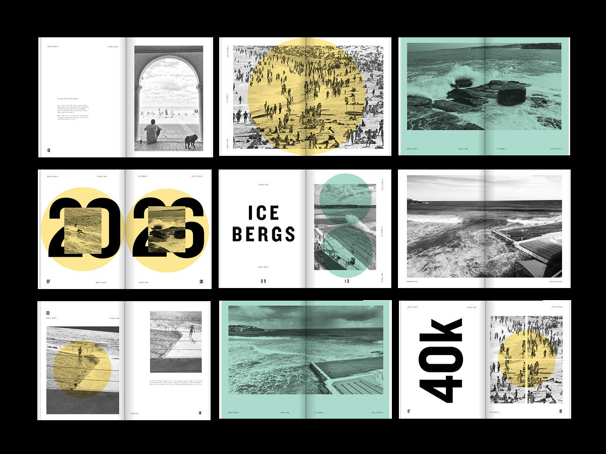bondibeach Bookdesign editorial graphicdesign Photography  type typography  