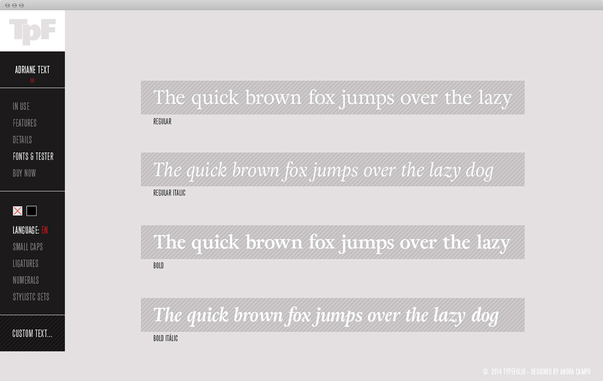foundry type daniel campos anora campo typefolio TPC store font store font