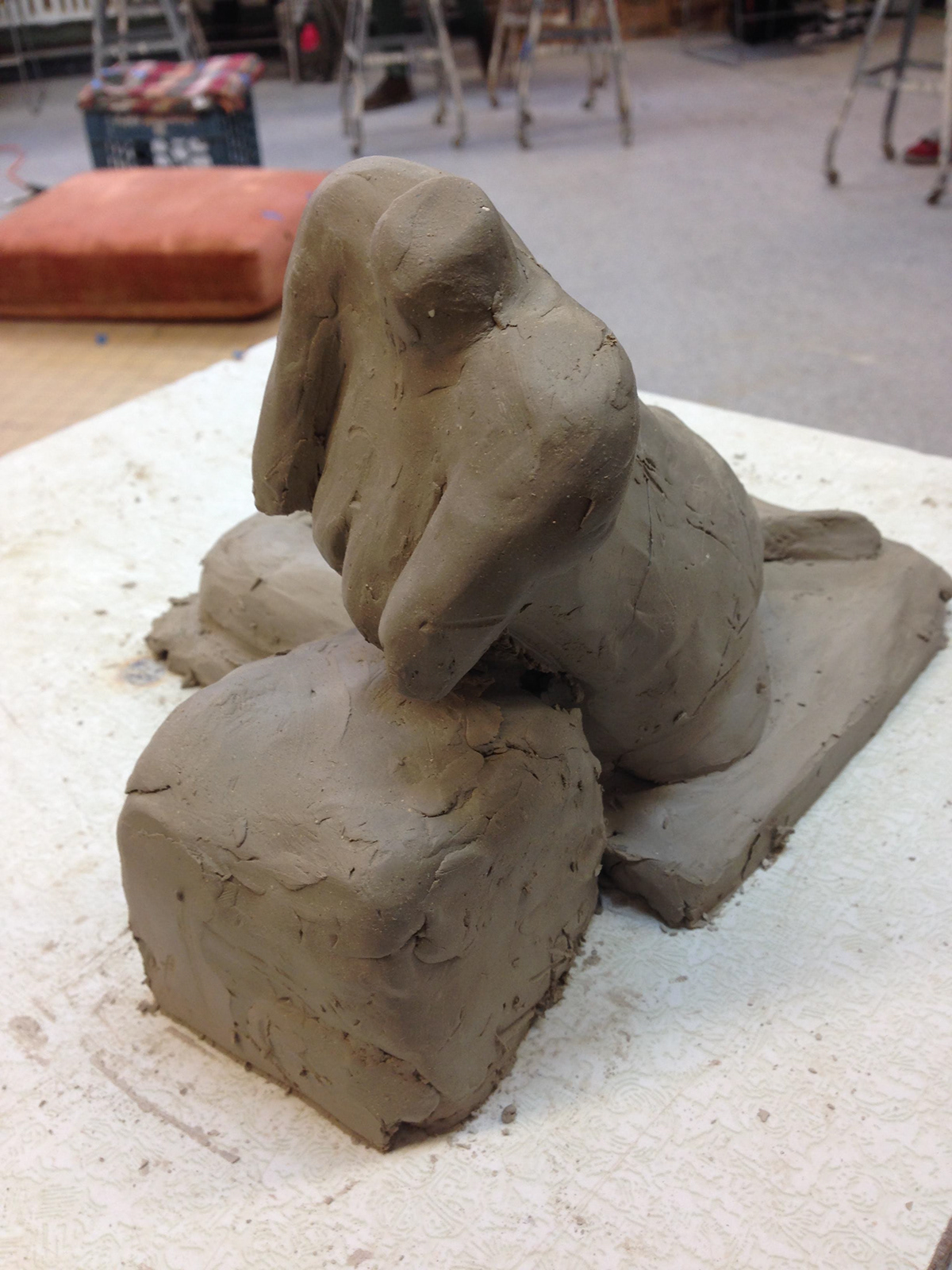sculpture clay life model