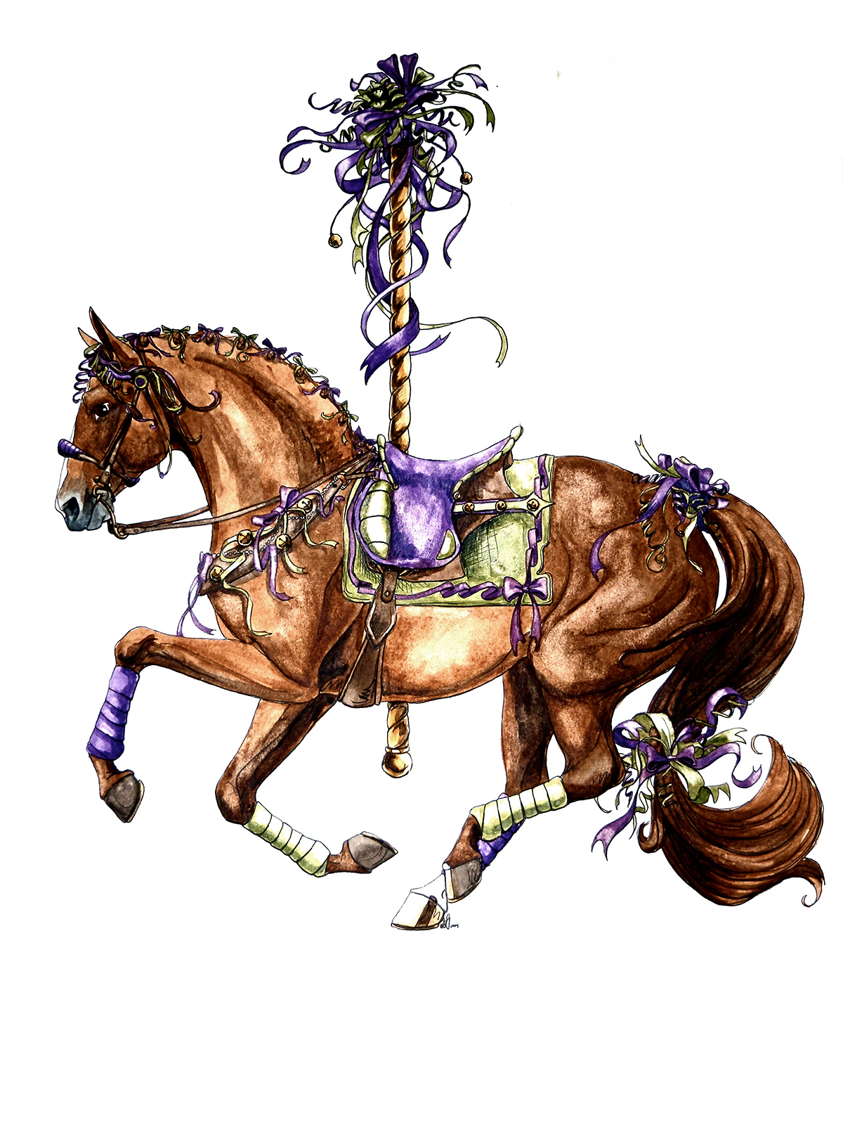 Carousel Horse horse carousel jumper carousel jumper Attraction fairground equestrian equine