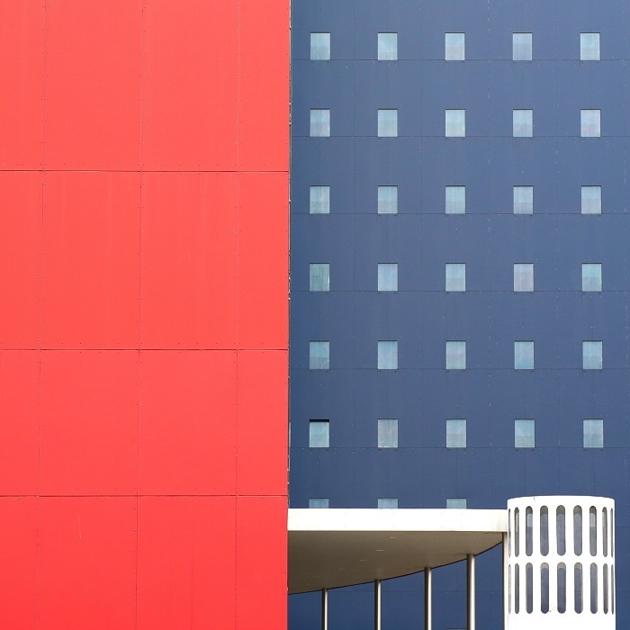 abstract minimal composition square architecture simple color photograph art wall