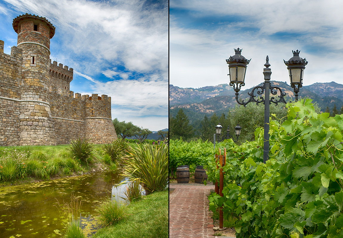 Adobe Portfolio san francisco wine country Castello di Amorosa Chateau Montelena kunde Quintessa beringer vineyards napa valley California