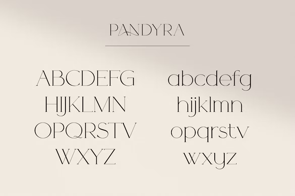 dafont typography   free download serif Typeface modern Display font Pandyra Font