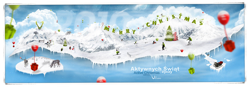 Christmas card christmas card Merry Christmas 2010 new year vilsone vilsone creative agency tarnow agency poland
