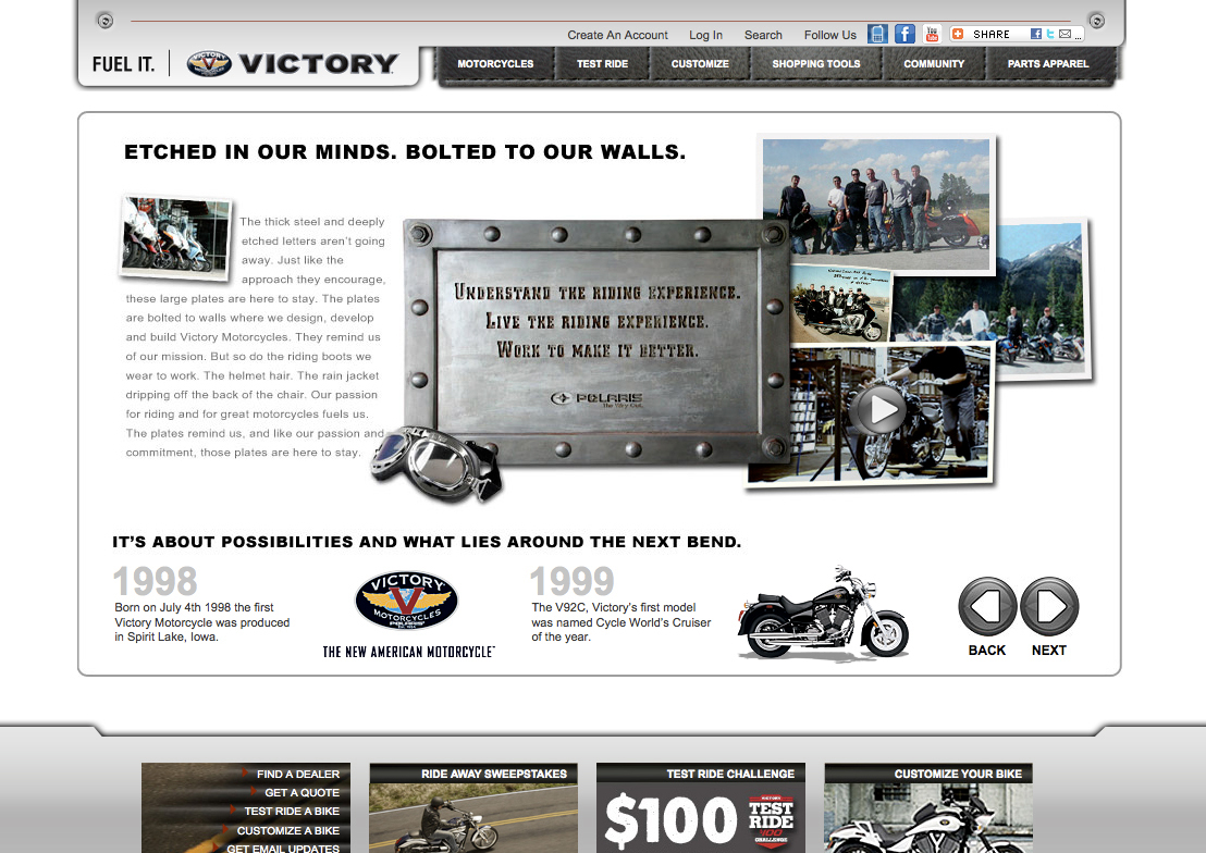 victorymotorcycles websitedesign reskin