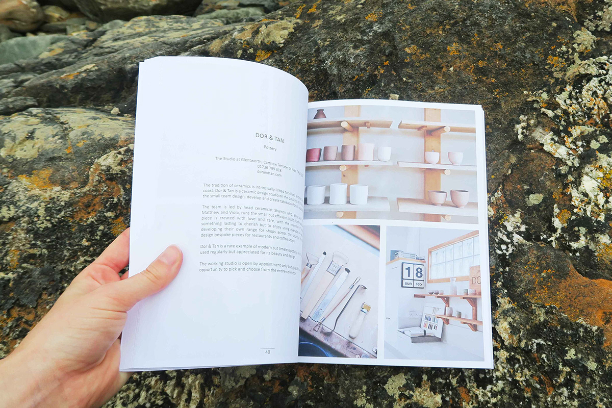 book photography and art direction for cornwall journal by freelance graphic designer melissa carne