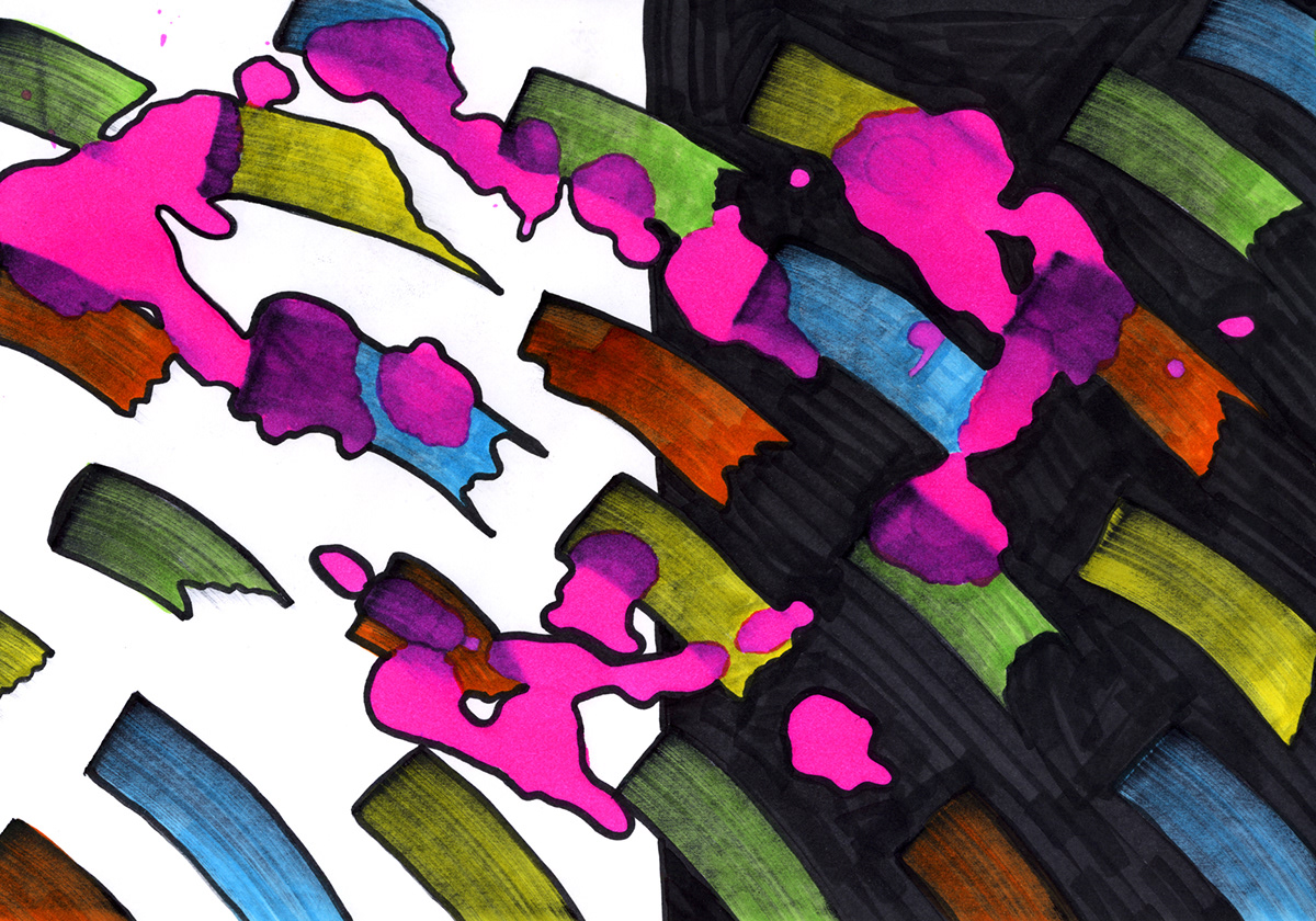 color art splash paper abstract modern