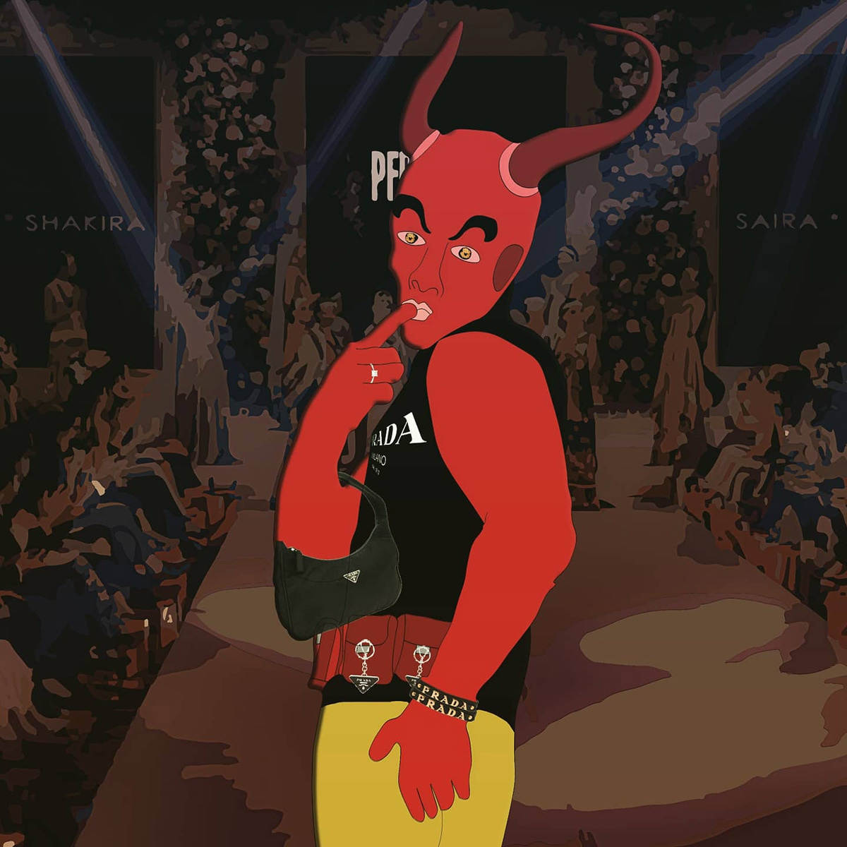 devil Fashion  Illustrator photoshop prada rampwalk the devil wears prada anne hathaway fashion week meryl streep
