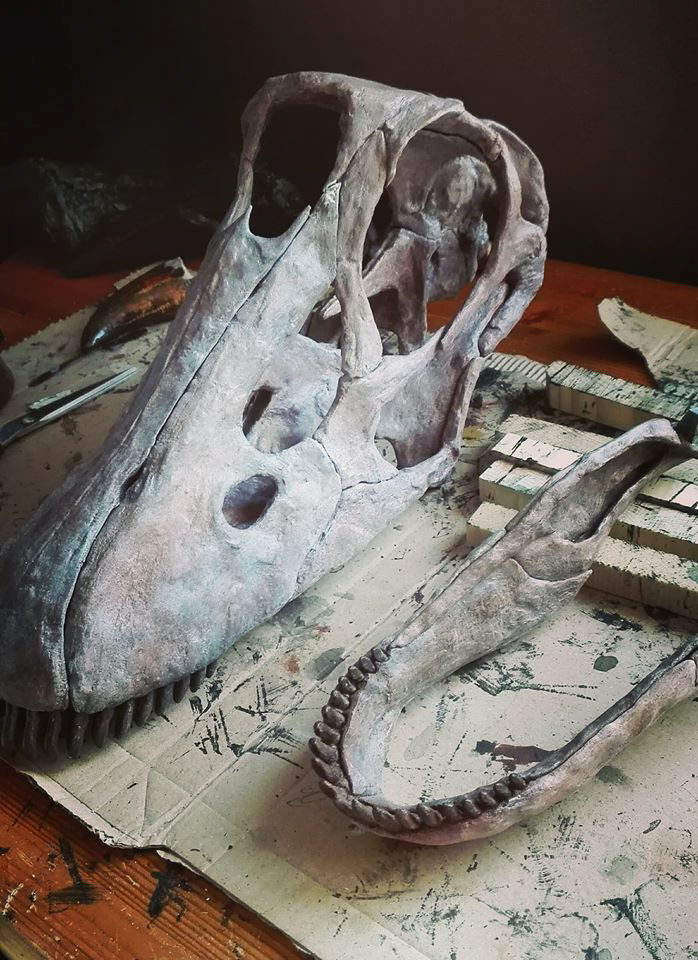 3d print 3d printing Dinosaur diplodocus paleoart sauropod skull Zbrush