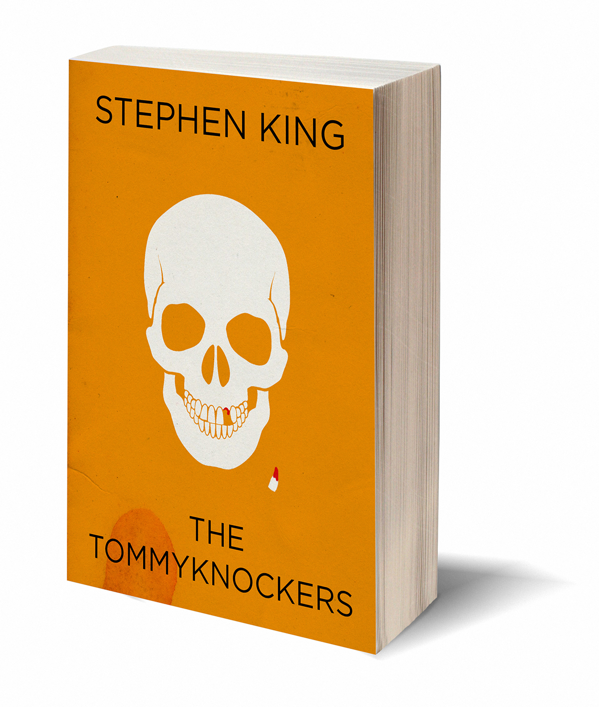 book cover covers horror writer stephen king design front skull Minimalism vintage fan art