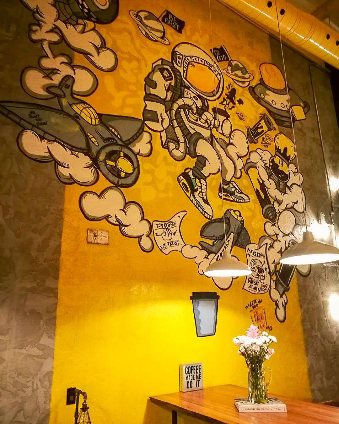 Coffee coffee shop Space  Street Art  montana paints Montana Cans panama art Graffiti graffiti panama