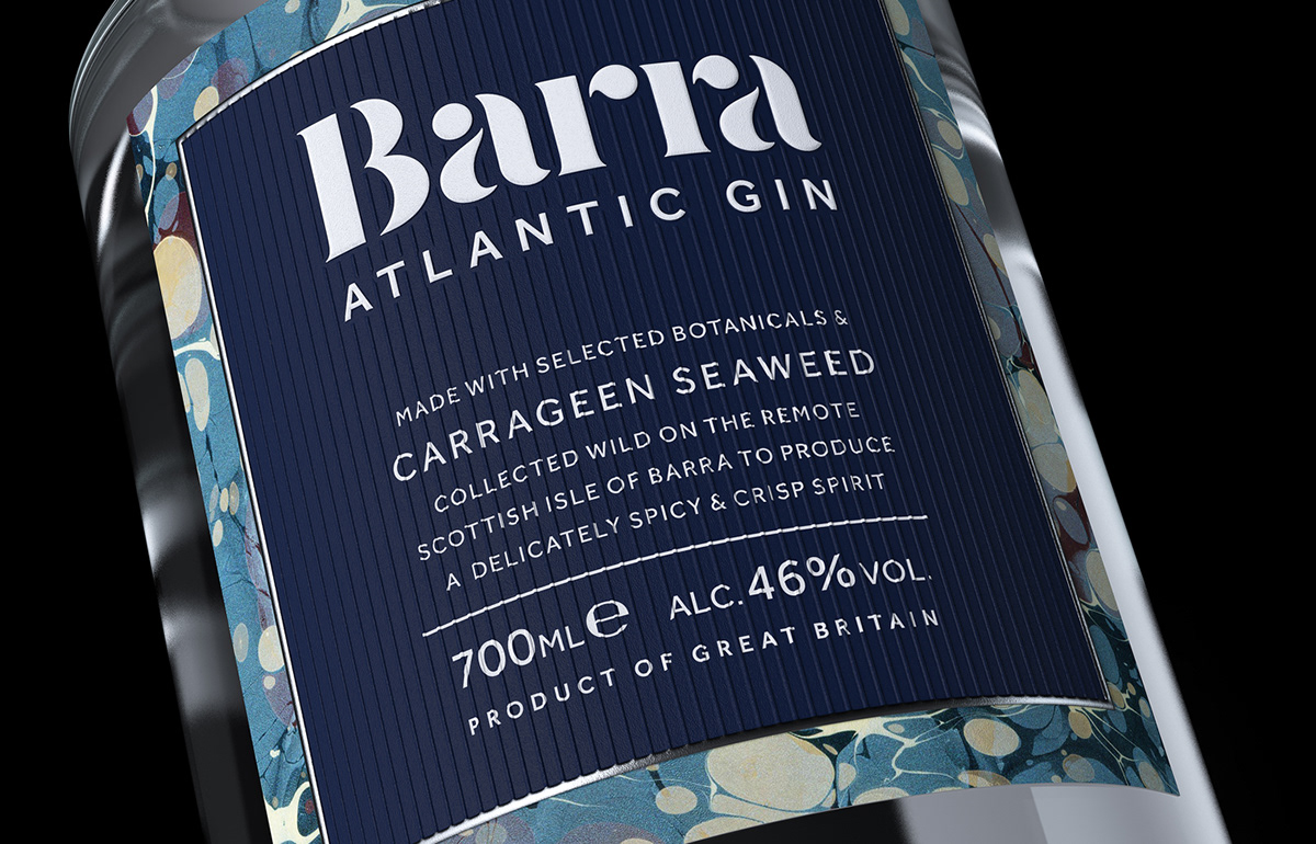 bottle design gin ILLUSTRATION  labels lettering marbling Packaging typography  