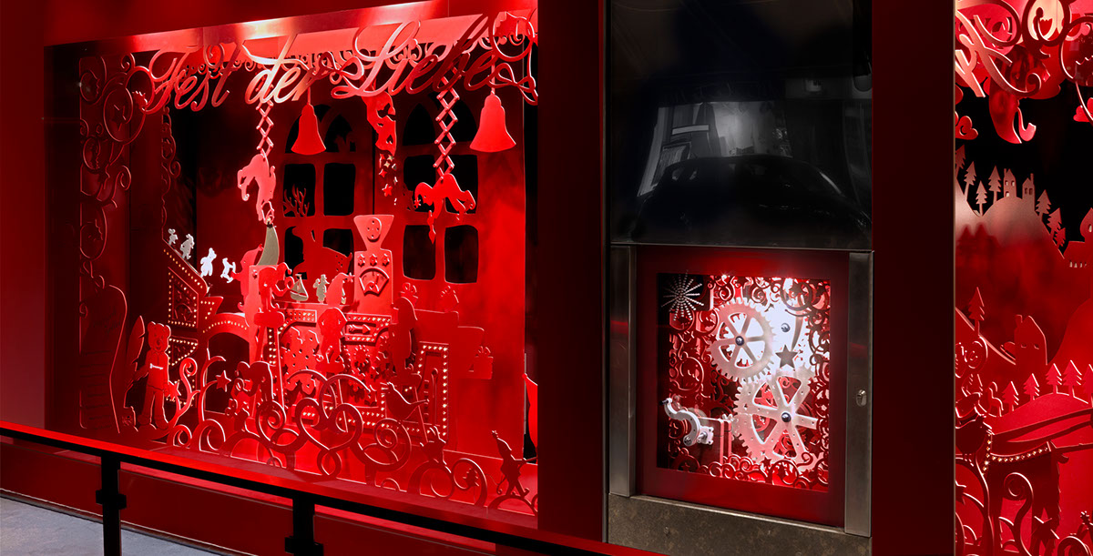 interactive shop display shop vitrines decoration